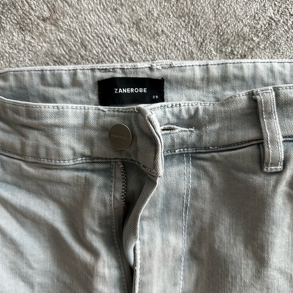 Zanerobe Men's 29 light wash slim jeans with button - Picture 4 of 5